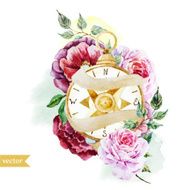 Watercolor compass N7