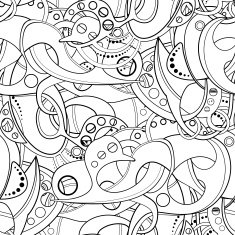 Vector Seamless Colored Abstract Pattern N2