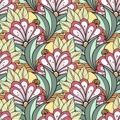 Vector seamless floral pattern N144