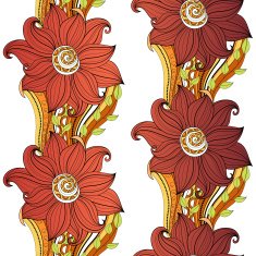 Vector seamless floral pattern N145