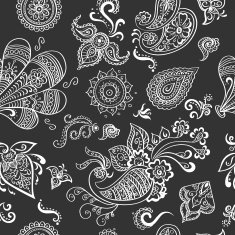 Indian vintage floral seamless