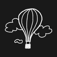 doodle hot air balloon N27