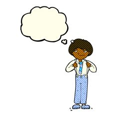 cartoon man wearing braces with thought bubble N5