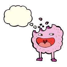 cookie cartoon character with thought bubble N5