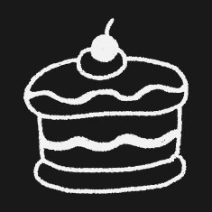 doodle cake N196