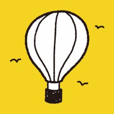 doodle hot air balloon N29