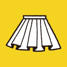 doodle pleated skirt N6