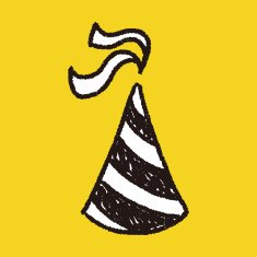 doodle party hats N18