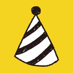 party hat doodle drawing N5