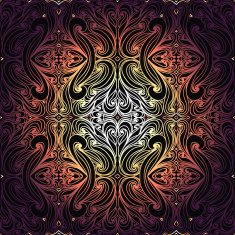 Pretty Shining Abstract Curly Seamless Pattern Bright Background N2