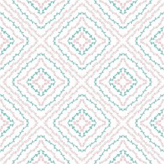 ethnic floral hand-drawn seamless pattern