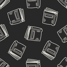 doodle document seamless pattern background N8