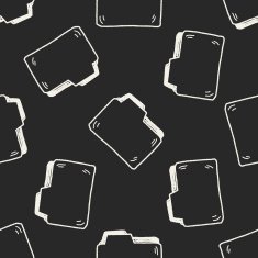 doodle folder seamless pattern background N2