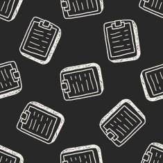 doodle document seamless pattern background N9