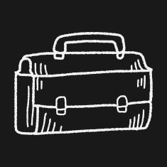 doodle briefcase N13