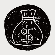 doodle money bag N6