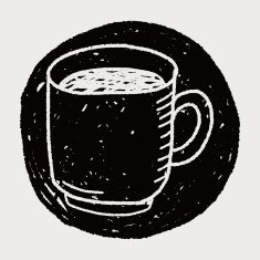 coffee doodle drawing N37
