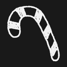 candy cane doodle drawing N11