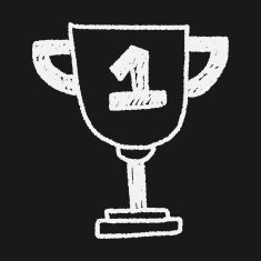 Trophy doodle drawing N15