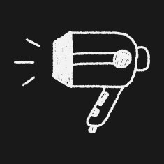 Hair dryer doodle drawing N6