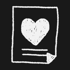 love letter doodle drawing N15