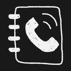 contact book doodle drawing N13