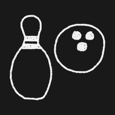 bowling doodle drawing N6