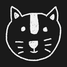 animal cat doodle drawing N6
