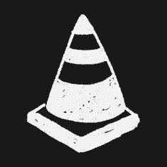 Triangular cone doodle drawing N5