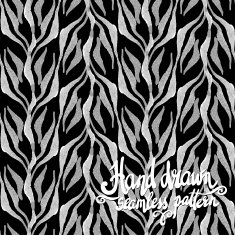 Hand drawn seamless watercolor brush pattern fashionable sophist N8