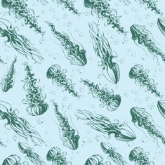 Hand drawn jellyfish