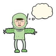 cartoon astronaut with thought bubble N71