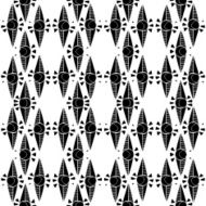 Monochrome tribal seamless pattern N3