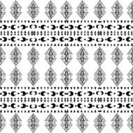 ethnic abstract hand-drawn seamless pattern N28