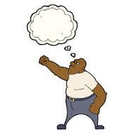 cartoon angry man with thought bubble N64