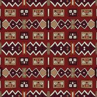 Bright colorful ethnic abstract seamless pattern N7