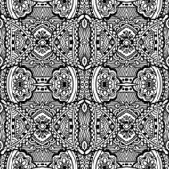 Black and white seamless pattern hand drawing background