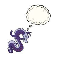 saxon dragon cartoon with thought bubble N5