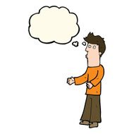 cartoon man explaining with thought bubble N15