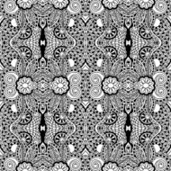 Black and white seamless pattern N3