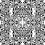 Black and white seamless pattern N4