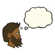 cartoon man with beard thought bubble N5