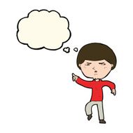 cartoon annoyed man with thought bubble N57