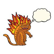 tiger burning bright with thought bubble N4