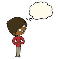 cartoon shocked woman with thought bubble N67