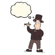 cartoon smoking gentleman with thought bubble N7