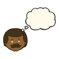 cartoon man with mustache thought bubble N63