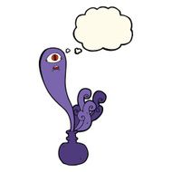 cartoon halloween ghost in bottle with thought bubble N14