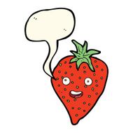 cartoon strawberry with thought bubble N24