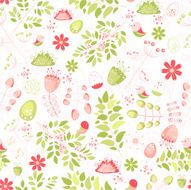 Floral seamless pattern - vector illustration N6